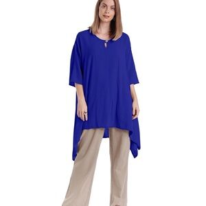 Oh My Gauze! Bunny Blouse Rich Purple Plum Bunny Top Baggy Large Extra large